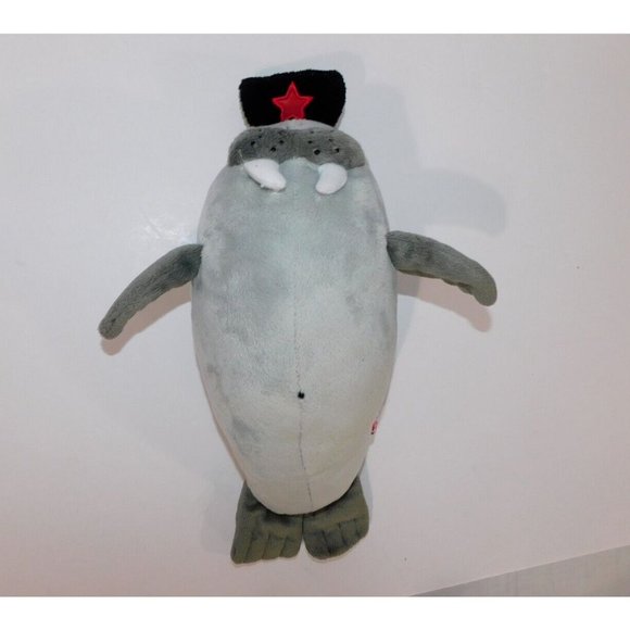 2010 Kozik X Kidrobot VASILY The Grumpiest Walrus 14.5" Plush Stuffed Toy - Picture 6 of 9